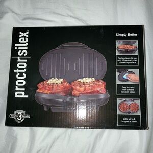 Brand New Proctor Silex Compact Grill
